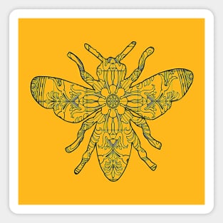 Bee Mandala Magnet